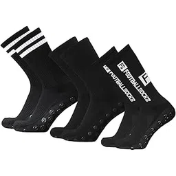 3 Pairs Football So s Soccer So s for Adult Men Non-Slip Athletic So s Outdoor Sports Running Hiking So s