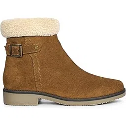 Tan Suede Leather Ankle Boots, Stylish & Comfortable,Perfect for Casual and Formal Wear
