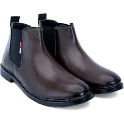 Men’s Synthetic Leather Chelsea Boots | Stylish, Comfortable & Durable Ankle Boots | Office, Casual & Formal Wear Footwear