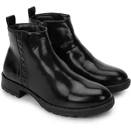 Slays women comfortable Boots | Extra cushioned foot bed and skin friendly Ankle Boot with low heels | Trendy, Stylish, Casual Boots with zipper | Winter, snow and holiday outings