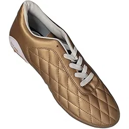 Football Shoes | Lightweight & Comfort | Best for Competitive Soccer Players | Sports Cleats | Football Footwear | Football Sports Shoes | (Model : Legacy)(Color : White & Gold) (Size: 8)