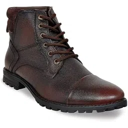 Genuine Leather Zipper Boots For Men