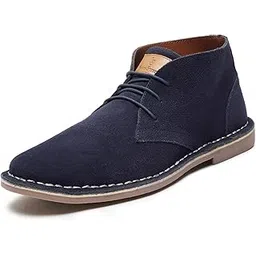Suede Leather Chukka Boot for Men | High Ankle Casual Office & Trekking Shoes | Hiking Boot | Stitch Down Desert LSSD