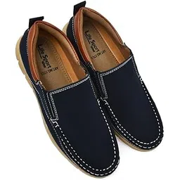 Genuine Synthetic Leather Without Lace Comfortable Mid-Top Casual Streetwear Fashion Solid Color Pattern Muccastion, Walking, Shoes for Men