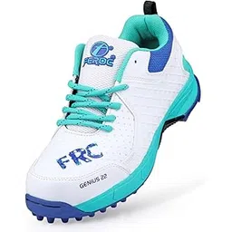 FEROC Genius 22 Cricket Shoes for Men Boys Unisex Kids (Green, 10)