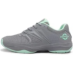 Jury Badminton Shoes for Men, Air Mesh & PU Upper, TPU Shank Plate Outsole, Ortholite Foam Insock, Designed for Serious Badminton Players