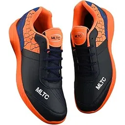 MLTC Men's Rich Quality|Breathable|Extra Comfortable Synthetic Leather Lace up Badminton Shoes