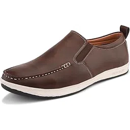 Moccasin for Men | Lightweight & Comfortable | Stylish Casual Footwear with Cushioned Insole | Perfect for Versatile Outfits (9495)