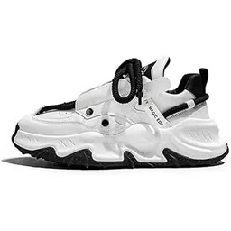 SK STARLOOK Men's Synthetic Lace-Up Chunky & Fashionable Sneaker | Running & Walking Shoes with Rubber Outsole Sneakers