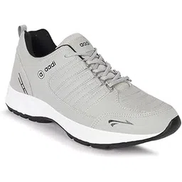 Men's Comfortable Lightweight Synthetic Leather Running, Walking & Gym Casual Sports Shoes