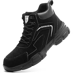 Waterproof Work Boots for Men Women Steel Toe Boots Lightweight Indestructible Slip Resistant Construction Safety Boots