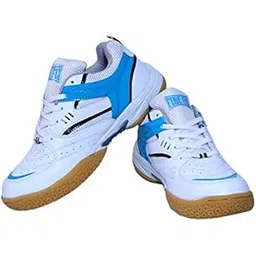 FIRE FLY EXCEL Badminton Shoe Professional Indoor Sports Trainer Tennis/Volleyball PU with Non Marking Sole for (Youth & Boys) (8)