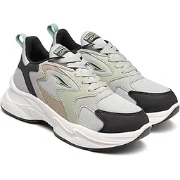 Women AROMA-02 Running and Casual wear Running Shoes with Laces, Lightweight and Comfortable Shoes Gym and Sports Shoes for Women & Girls with Stylish Design