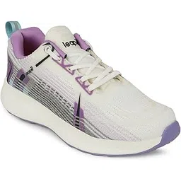 Leap7x Stella Sports Lacing Running Shoes for Women with EVA Sole | Suitable for Walking, Gym and Jogging | Comfortable Outsole | Lightweight Durable and Cushioned Footbed