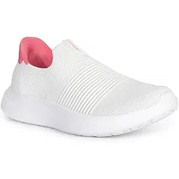 5591 NWALKAKARI EASYSLIDE White Sports Shoes for Women | Ideal for Walking, Running | Lightweight | Comfortable | All Day Comfort. Size- 5
