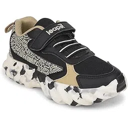 Leap7x Denial-2 Sports Non Lacing Walking Shoes for Kids with EVA Sole | Suitable for Running and Jogging | Comfortable Outsole | Lightweight Durable and Cushioned Footbed