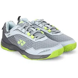 V100-i Badminton Shoes | Made in India | Ideal for Badminton,Squash,Table Tennis,Volleyball | Non-Marking Sole | TRU Cushion | Ergo Shape | Hexagrip |
