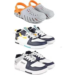 DRACKFOOT Men's Sports Shoes | Lightweight Stylish & Easy to Wear for Men'sGR-SPO-(3-Combo)-3150-1074-1075
