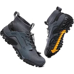 THE STYLE SUTRA Water Shoes Sneakers Lightweight Hiking Shoes for Outdoor Trekking Casual 42Yard Grey