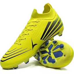 Football Shoes for Men, Stylish & Comfortable, Lightweight, Shoe for Football Playground, TPU Sole, Lace Up Closure, Studs Sport Footwear, Soccer Spike Shoes for boy, Size 4 to 11 UK