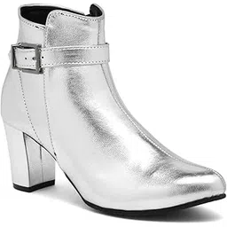 Womens Silver Boots FnH B296-SIL