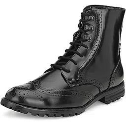 Men's Outdoor Brogue Boots/Two Tone/Burnish Effect/Hand Crafted/Hand Finished