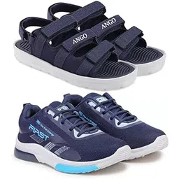 Exclusive Range of Durable Comfortable Sports Running Shoes for Men (Pack of 2) Multi