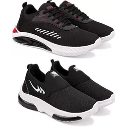 Exclusive Range of Stylish Sports Running Shoes for Men (Pack of 2) Multi