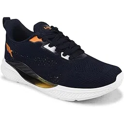 Men's Everest-01 Sports Trekking & Hiking,Walking Shoes with Rubber Outsole & Memory Foam Insole Lace-Up Shoes for Men's & Boy's (Navy/Yellow, UK Footwear Size System, 6)