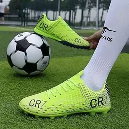 Men's Outdoor Soccer Cleats - Non-Slip Futsal Sneakers for Artificial Grass, Low-Cut Design for Enhanced Agility and Comfort