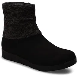 Women's Black Boots Slipon, Zipper, Extra Sweater Boots