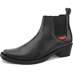 Vegan Leather Chelsea Boots for Men | Height Increasing Office Boot