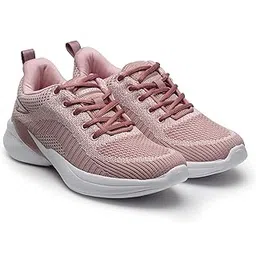 Women Mesh Lace Up Running Shoes
