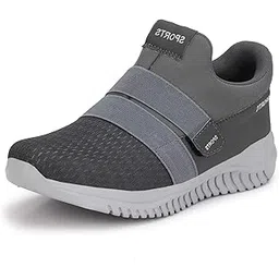 Mesh Grey Slip On Casual Wear Running Sports Shoes Shoe Island for Men (BAB7045-AZ)