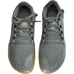 Riser Barefoot Hiking and Cross Training Shoe Grey Size 8 Wide Toe Box Zero Drop Sole