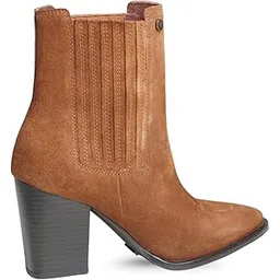 Women's Leather Chelsea Boots | Stylish Slip-On Design with Cushioned Insole | Durable, Comfortable & Trendy for Casual Wear