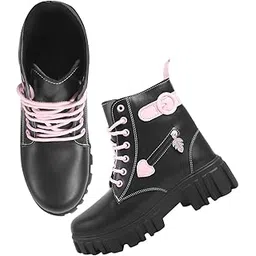 Smart Casual Lace-up Detailed Boots For Women & Girls
