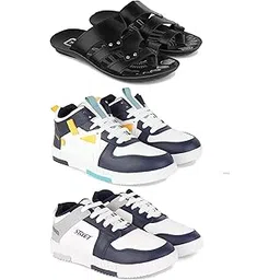 DRACKFOOT Men's Sports Shoes | Lightweight Stylish & Easy to Wear for Men'sGR-SPO-(3-Combo)-3126-1074-1075