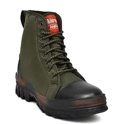 Jungle Boot Army & Trekking Anti-Slip Light Weight Extra Cushion Inner Sole Boots for Men