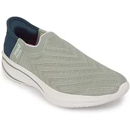 Leap7x Eazy W6 Sports Non Lacing Walking Shoes for Women with EVA Sole | Suitable for Jogging Gym | Memory Foam Insole | Comfortable Footbed | Lightweight and Shock Absorption