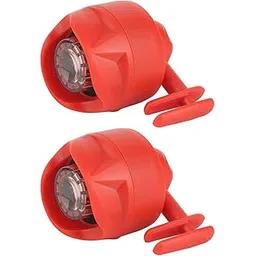 Ubersweet® Mini Shoe Headlights, Lightweight ABS Shell Sport Shoes Lamp Multipurpose 2PCS for Night Walking Fishing (Red)
