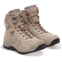 Genuine Leather Commando Boots for Men Durable Outdoor Footwear for Adventure