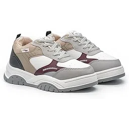 Women NANCY-03 Sneakers and Casual wear Shoes with Laces, Lightweight and Comfortable Shoes for Parties, as Well as Gym and Sports for Women & Girls with Stylish Design