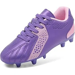 Girls Hz19006k Soccer Football Cleats Shoes Purple Pink Size 13 M US Little Kid