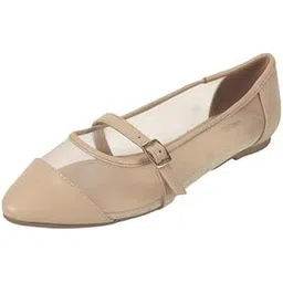 Women's Beige Leather Lace-Up Ankle Boots