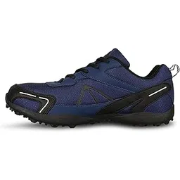 Nivia Men Marathon Running Shoe for Mens | Rubber Outsole with Breathable Mesh Upper with PVC Synthetic Leather | Die Cut N.R E.VA Sockliner | Ideal for Trail Running