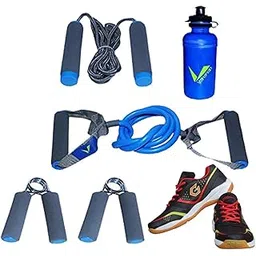 Gowin Badminton Shoe Smash Black Size-7 with Verified Training Set