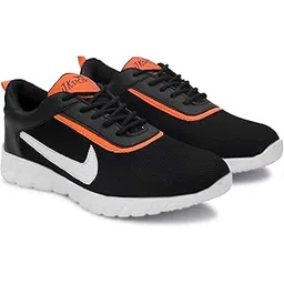 Fashionable Mens Sports Shoes for Running, Gyming, Walking, Cycling, Jogging, Shoes for Men (Black, Numeric_6)