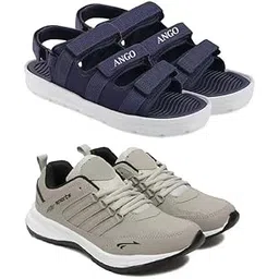 Exclusive Range of Performance Comfort Sports Running Shoes for Men (Pack of 2) Multi