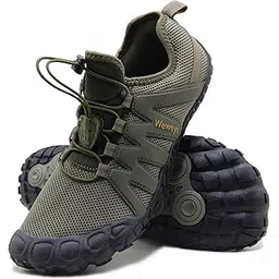 Barefoot Shoes Men Cross Training Five Fingers Minimalist Running Zero Drop Wide Toe Box Shoe Size 11 Army Green